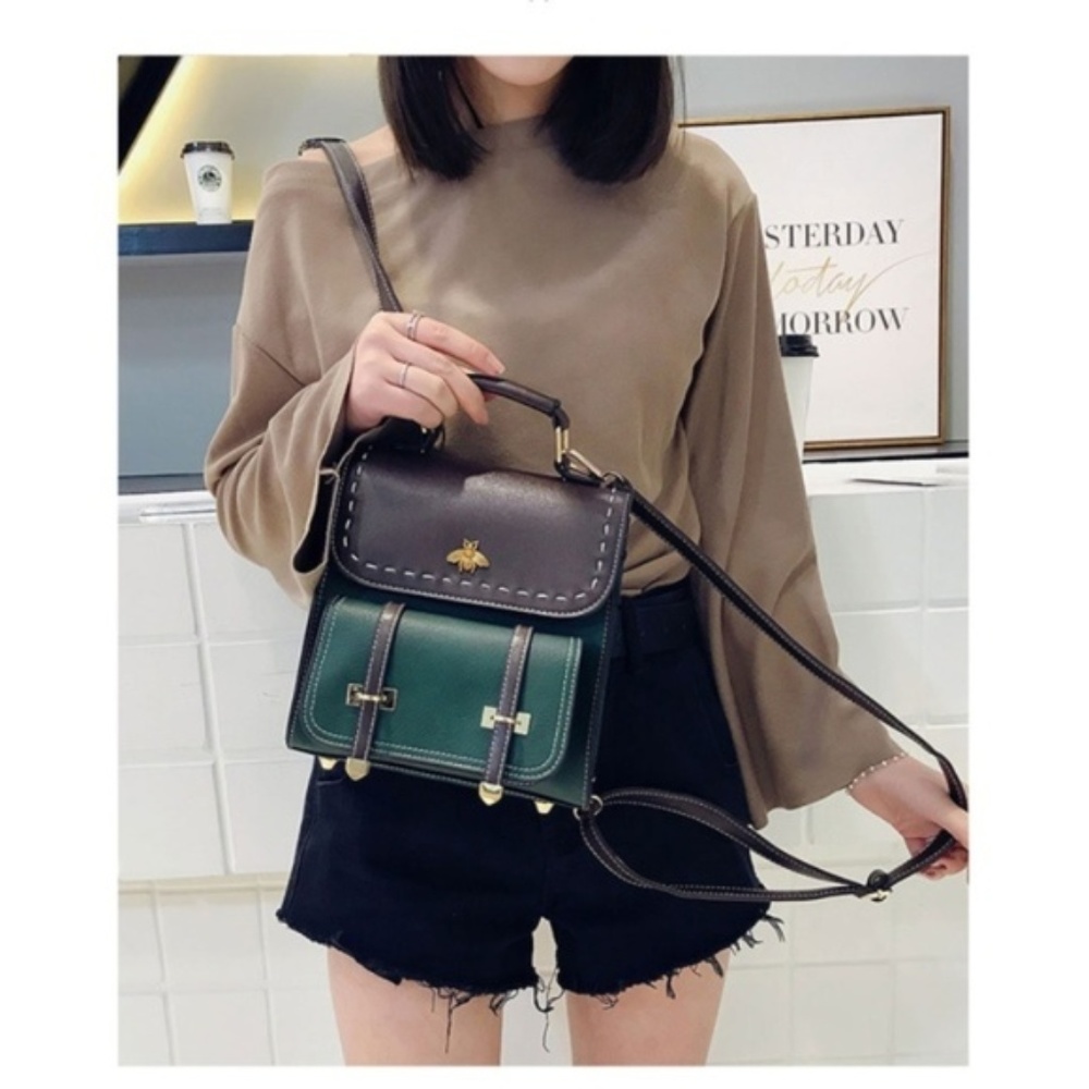 2021 BEST SELLER ! - Golden Bee Leather Backpack - Picture 2 of 10